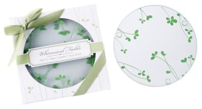 Whimsical Fields Spring Leaf Coasters