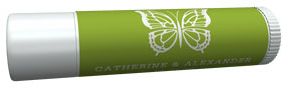Personalized Lip Balm Tube Favors - Butterfly