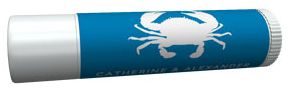 Personalized Lip Balm Tube Favors - Crab