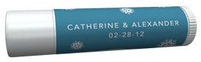 Personalized Lip Balm Tube Favors - Snowflake