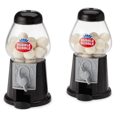 dubble bubble gumball machine favors - black