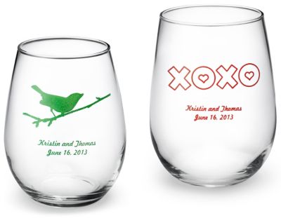Personalized Stemless Wine Glass