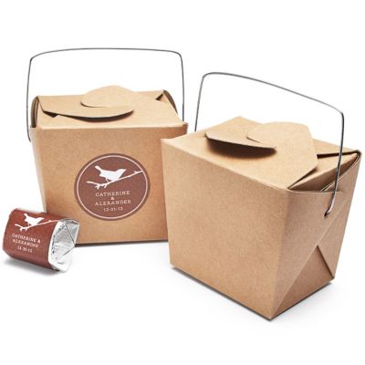 Kraft Paper Small Take-Out Favor Boxes