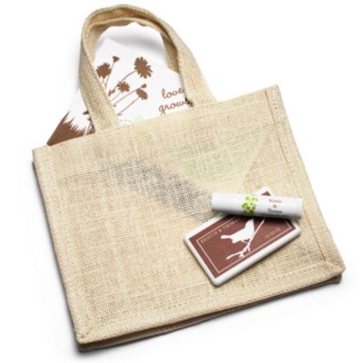 jute welcome favor bag