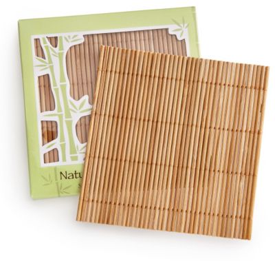 Bamboo Coaster Set Favors