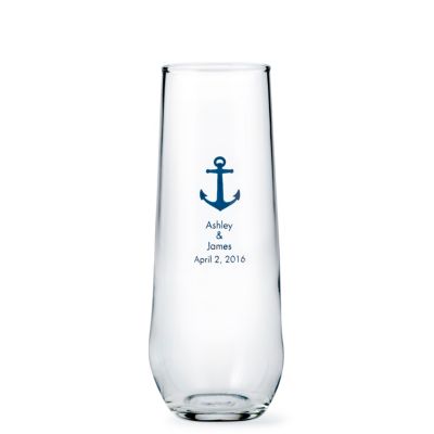 Personalized Stemless Champagne Flute