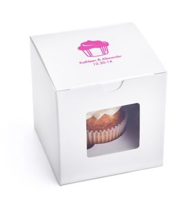 Personalized Cupcake Favor Box