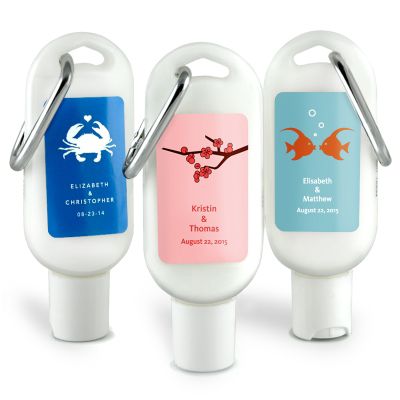 Personalized Sunscreen Favor
