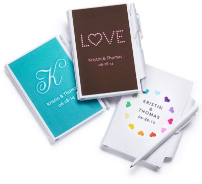 Personalized Notebook and Pen Favors