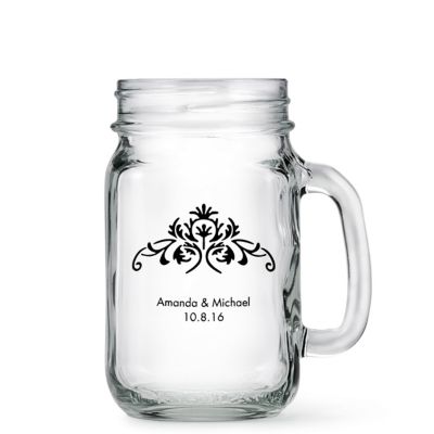 personalized mason jar drinking glass