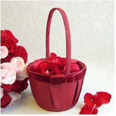 Serenade Bow Flower Girl Basket