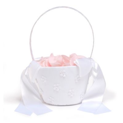 Floral Flower Girl Basket