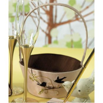 Love Birds Flower Girl Basket