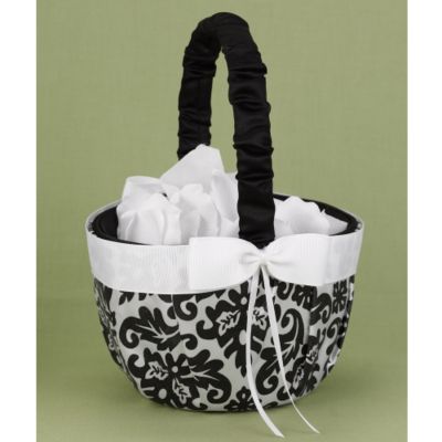 Enchanted Evening Flower Girl Basket - Black