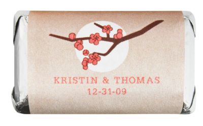 Personalized HERSHEY'S MINIATURES® Chocolates - Cherry Blossom
