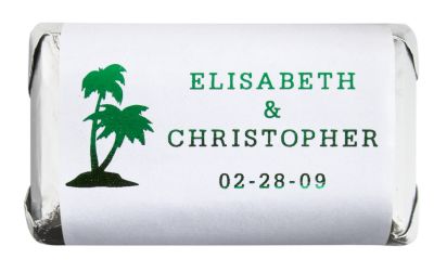Personalized Metallic HERSHEY'S MINIATURES®  Chocolates - Palm Trees