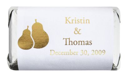 Personalized Metallic HERSHEY'S MINIATURES® Chocolates - The Perfect Pair