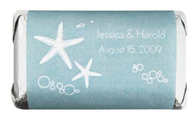 Personalized HERSHEY'S MINIATURES® Chocolates - Starfish (Blue)