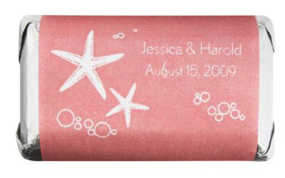 Personalized HERSHEY'S MINIATURES® Chocolates - Starfish (Pink)