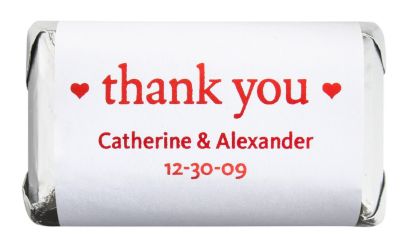 Personalized HERSHEY'S MINIATURES® Chocolates - Thank You