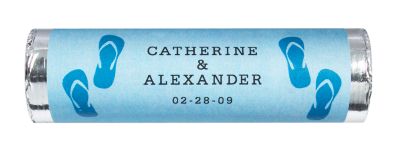 Personalized Lovesavers - Flip-Flops (Blue)