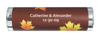 Personalized Lovesavers - Fall Leaves