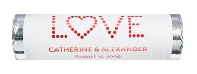 Personalized Metallic Lovesavers - LOVE