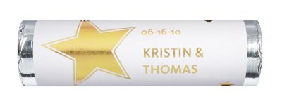 Personalized Metallic Lovesavers - Stars