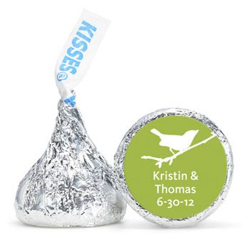 Personalized HERSHEY'S® Kisses - Bird (Green)