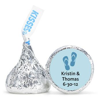 Personalized HERSHEY'S® Kisses - Flop Flops (Blue)