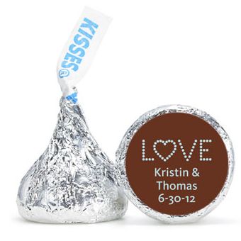 Personalized HERSHEY'S® Kisses - Love (Blue)