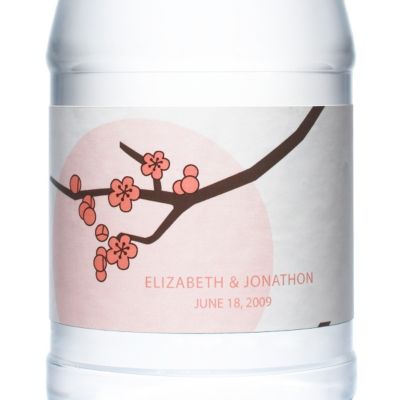 Personalized Water Bottles - Cherry Blossom