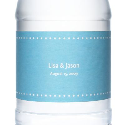 Personalized Water Bottles - Pin Dot (Blue)