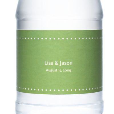 Personalized Water Bottles - Pin Dot (Grass)