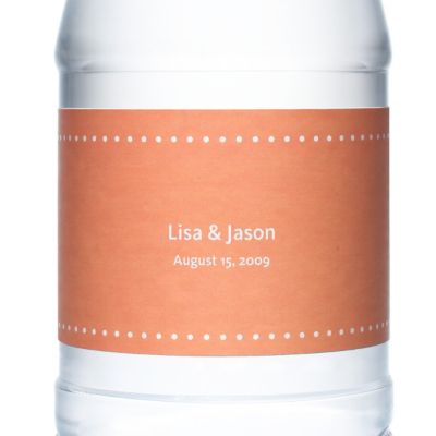 Personalized Water Bottles - Pin Dot (Melon)