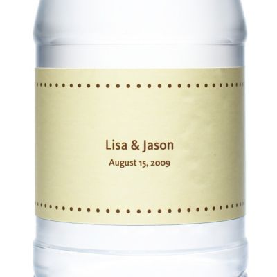 Personalized Water Bottles - Pin Dot (Yellow)