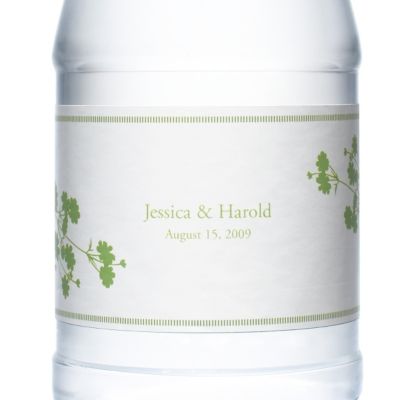 Personalized Water Bottles - Foliage (Grass Green)