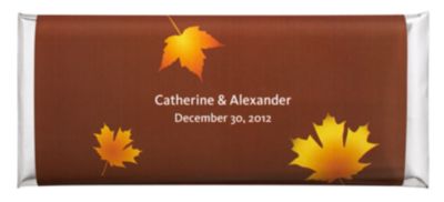 Personalized Large HERSHEY'S® Chocolate Bars - Fall Leaves