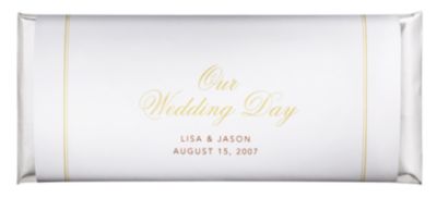 Personalized Large HERSHEY'S® Chocolate Bars - Our Wedding Day (Gold)