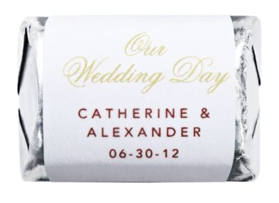 Personalized HERSHEY'S NUGGETS® Chocolates - Our Wedding Day (Gold)