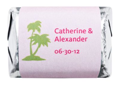 Personalized HERSHEY'S NUGGETS® Chocolates - Palm Trees (Pink)