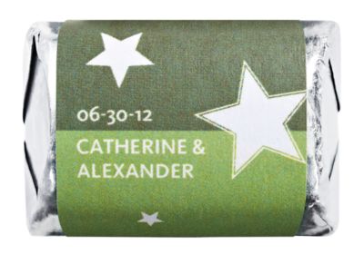 Personalized HERSHEY'S NUGGETS® Chocolates - Stars (Green)