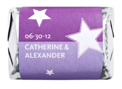 Personalized HERSHEY'S NUGGETS® Chocolates - Stars (Purple)