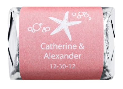 Personalized HERSHEY'S NUGGETS® Chocolates - Starfish (Pink)