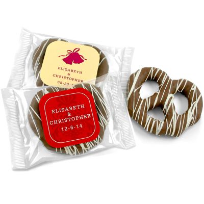 Personalized Chocolate Covered Pretzel Favor