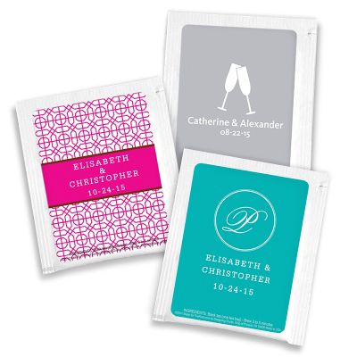 personalized tea favor
