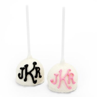 Monogram Cake Pop Favor