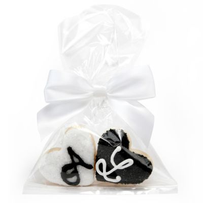 Mini Heart Initial Cookie Favors