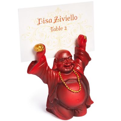 Buddha Place Card Holder - Cinnabar