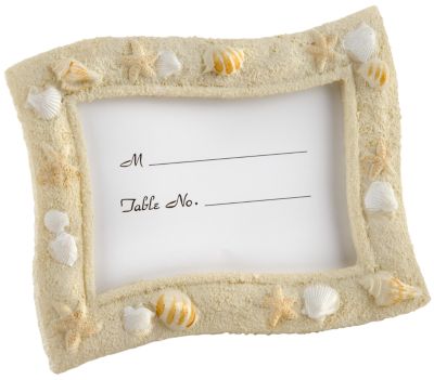 Seaside Sand and Shell Place Card Frame